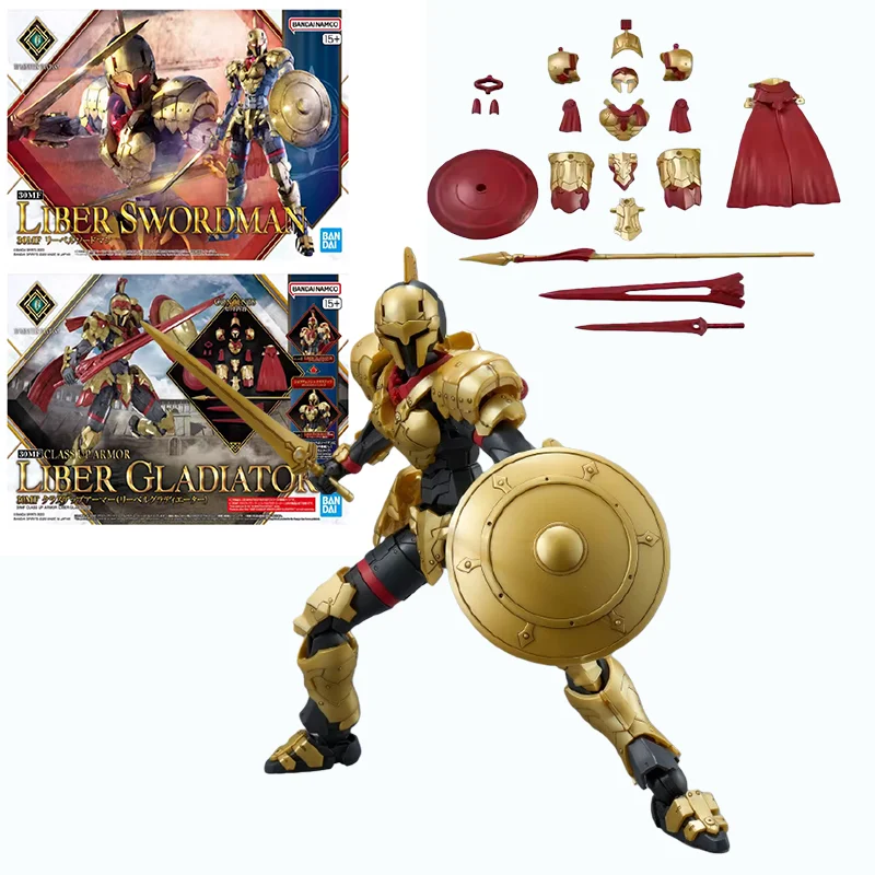 

Bandai Original 30MF 30-Minute Fantasy Liber Swordsman Gladiator Class Up Armor Action Figure Assembly Model Kit Toy Kids Gift