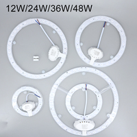 AC220V-240V 12W 24W 36W 48w LED chips PANEL Circle white Light Round Ceiling board the circular lamp board High quality