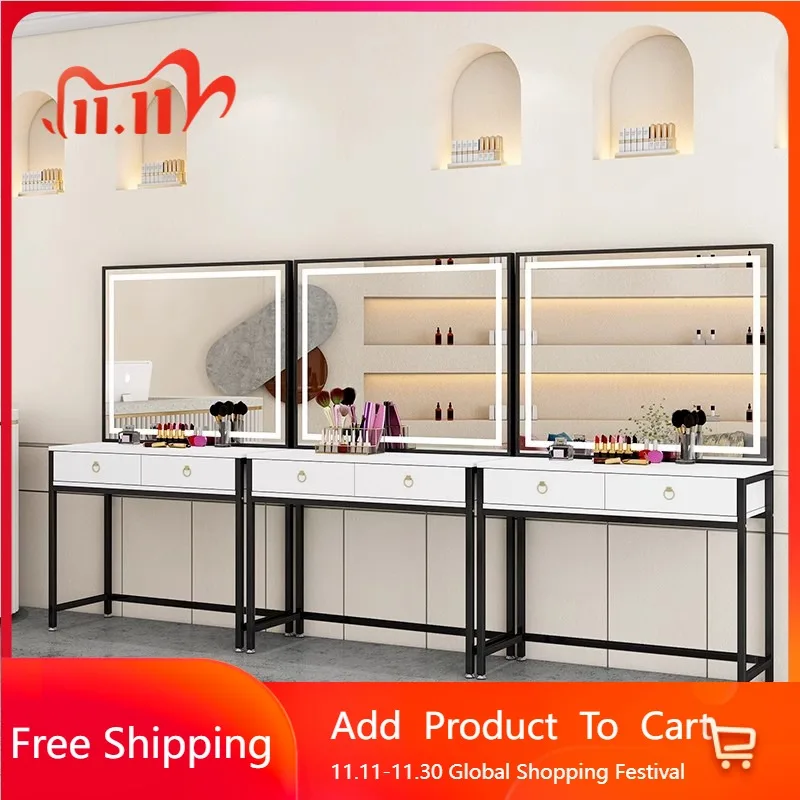 

Light White Accessories Vanity Table College Dorm Essentials European Corner Dressing Table Big Stool Vestidores Home Furniture