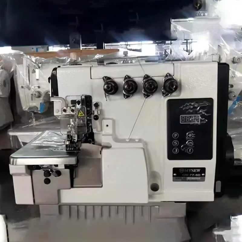 

Industrial Drive Four-thread Integrated Tailor Overlock Sewing Machine High-Speed 5500 RPM Sewing Machine