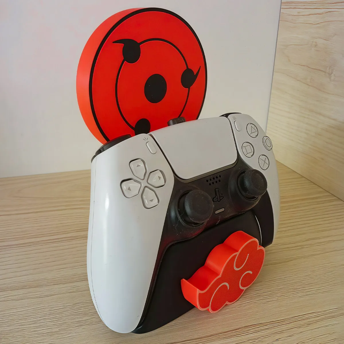Anime Uzumaki Naruto Writing Wheel Eye Game Controller Bracket for PS5/Xbox/PS4 Controller Creative Stand Game Accessory