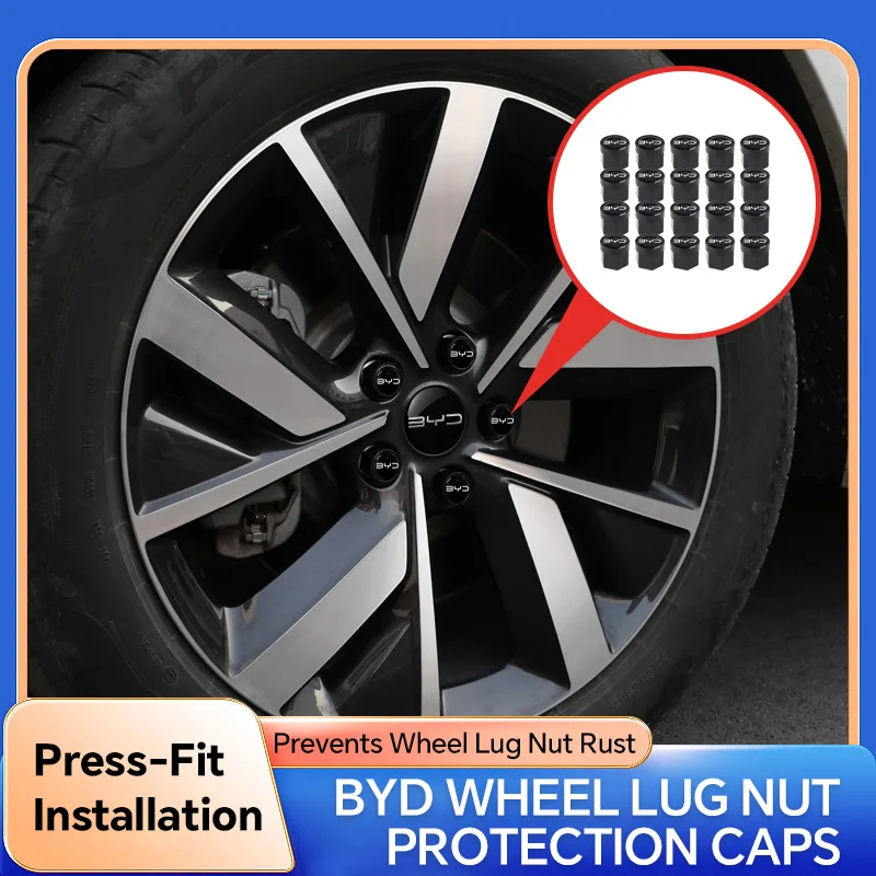 

For BYD D1 2023 2024 2025 Car Wheel Nut Caps Auto Hub Screw Anti Rust Cover Badge Cover Hubcaps Car Accessories