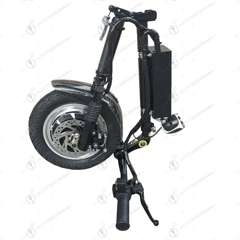 12‑Inch Front‑Drive Electric Wheelchair Towing Head, Complete Conversion Kit Accessory for Disability Mobility Cart