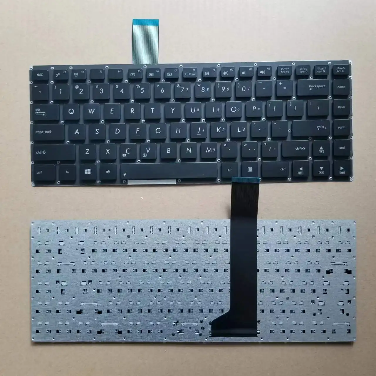Novo teclado tailandês russo dos eua para asus k46 k46cb k46cm p46 p46ca p46cb p46cm r405 r405ca sem moldura preto inglês ru ti