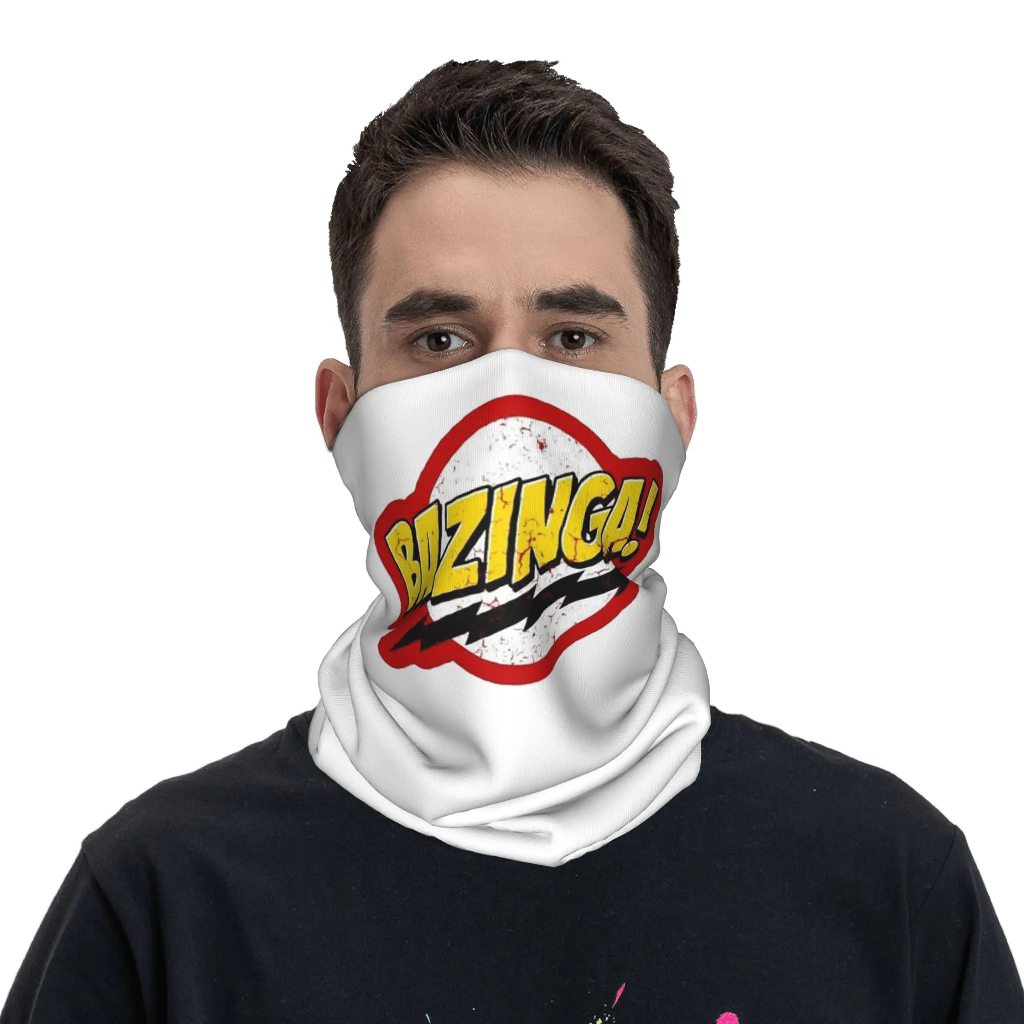 

Бандана Bazinga The Big Bang Theory, шарф с принтом, теплый головной убор для походов, рыбалки, для мужчин и женщин, для взрослых, на все сезоны