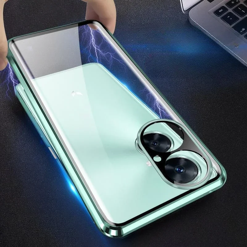 Double-sided Glass Phone Case for Huawei Nova 11i Magnetic Case 360° Full Protection Protective Cover For Nova11I