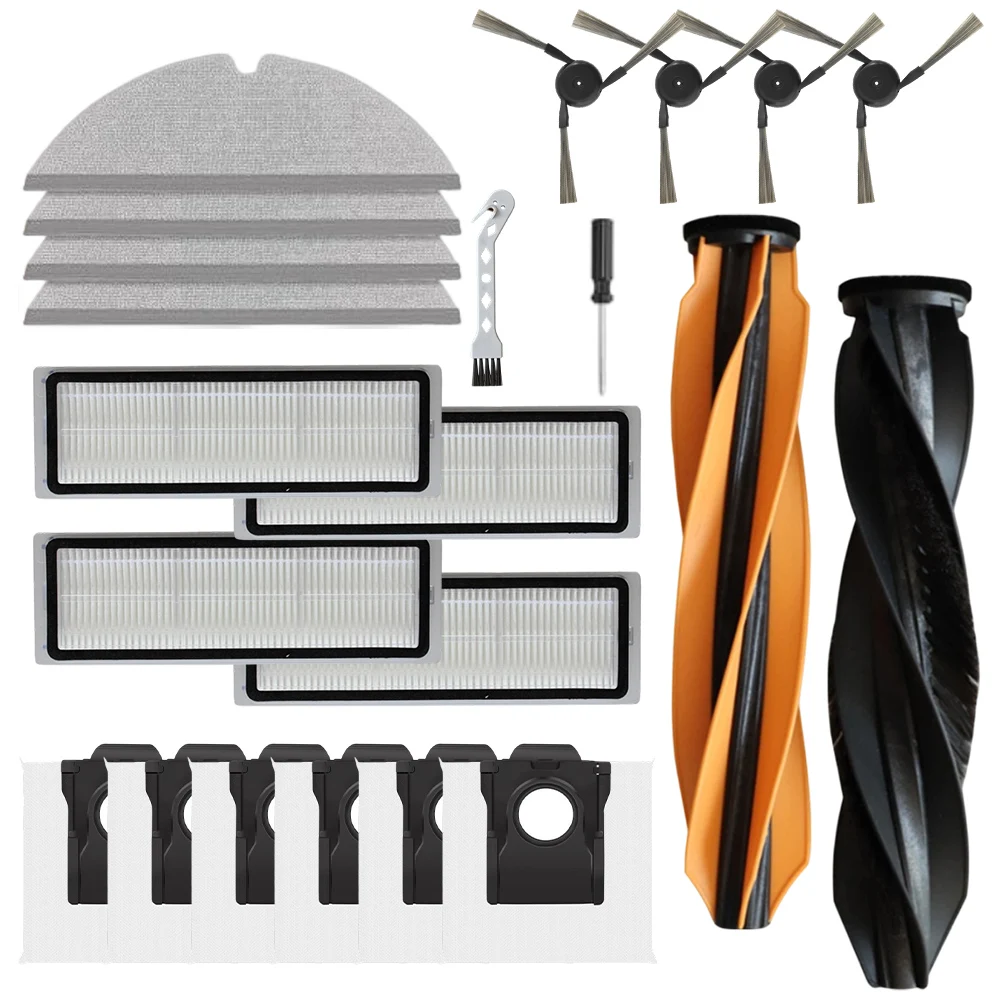 

Main Side Brush Filter Mop Cloth Replacement Parts For Dreame D20 Pro Plus Cleaning Tools Home Appliance Parts