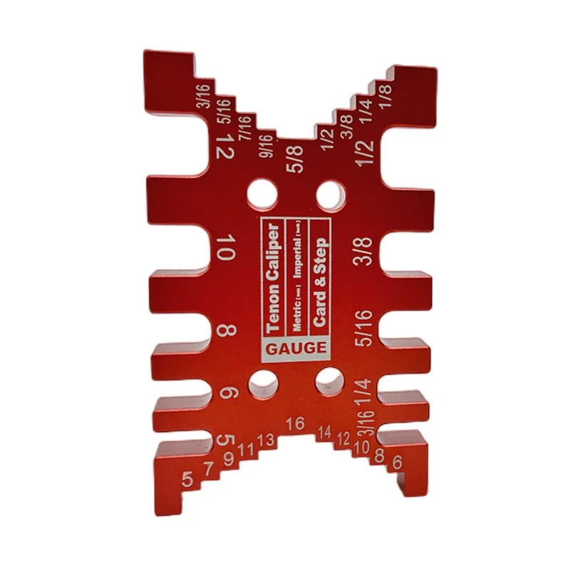 N08R 2Pc Dovetail Jig And Triangle Ruler Kit - Router/Saw Table Precision Depth Gauge And Tenon Space Gauge For Woodworking Dura