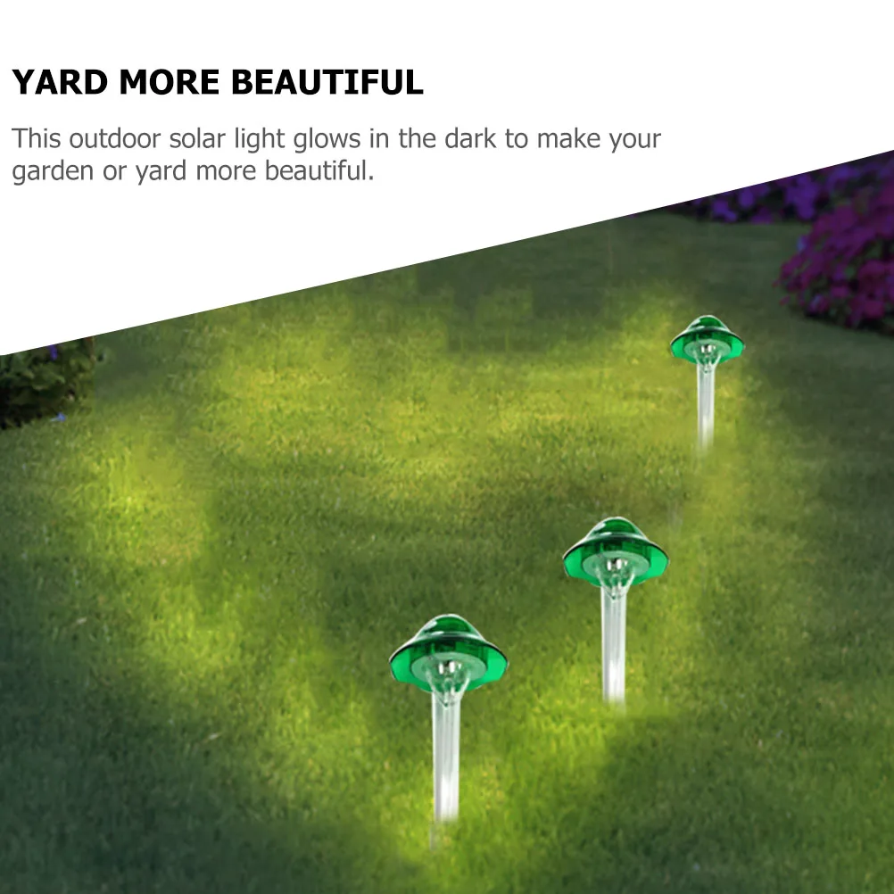 

Solar Mushroom Outdoor Garden Yard Lawn Decorative Mushroom Light Decor Glass Stake L Lighting R om Color