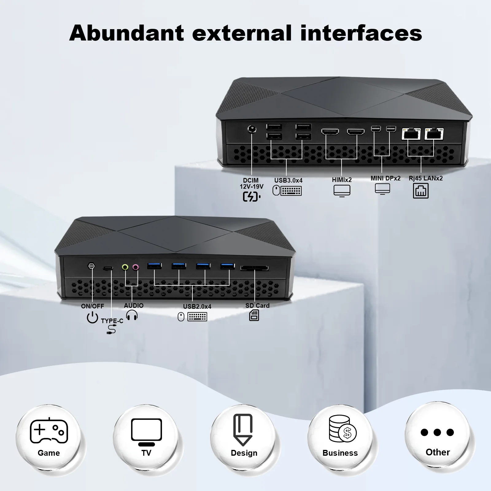 HYSTOU-Mini PC de jeu F9, dernier cri, processeur Intel Core i7/i5, AMD Radeon RX Vega M GH, 64 Go de RAM DDR4, Windows 11