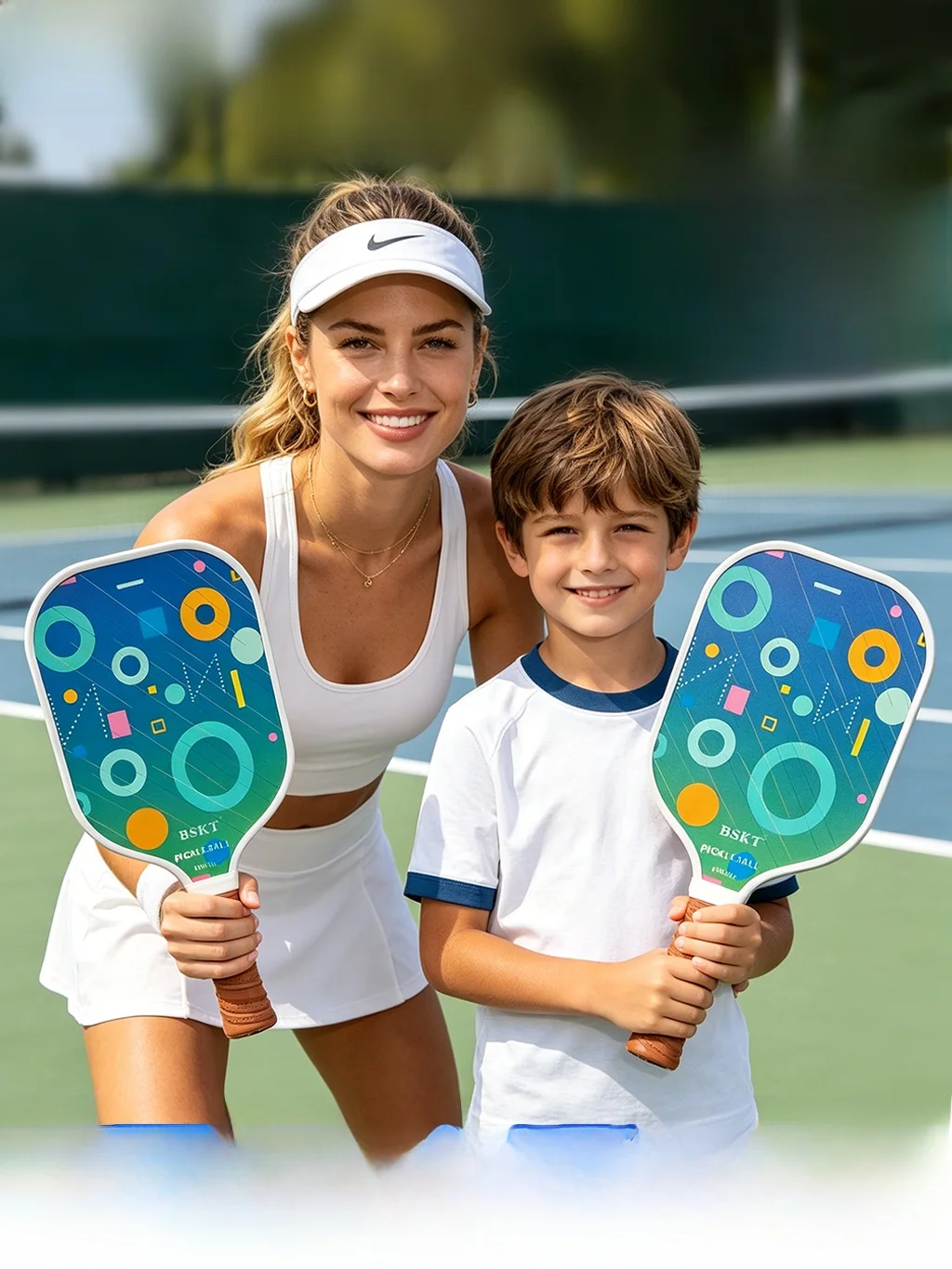 peak-pickleball-racket-set-complete-beginners-kit-for-primary-school-students-professional-hard-carbon-fiber-shock-absorption