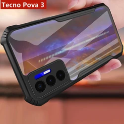 For Tecno Pova 3 Case Armored Shockproof Bumper For Tecno Pova 3 Cover Transparent Phone Shell Simple Clear Funda TecnoPova3