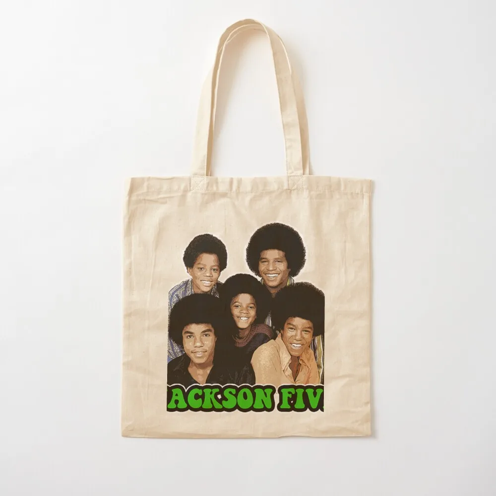 The Jackson Five T-Shirt Tote Bag reusable shopping bag sac pour femme large size bags cute tote bag