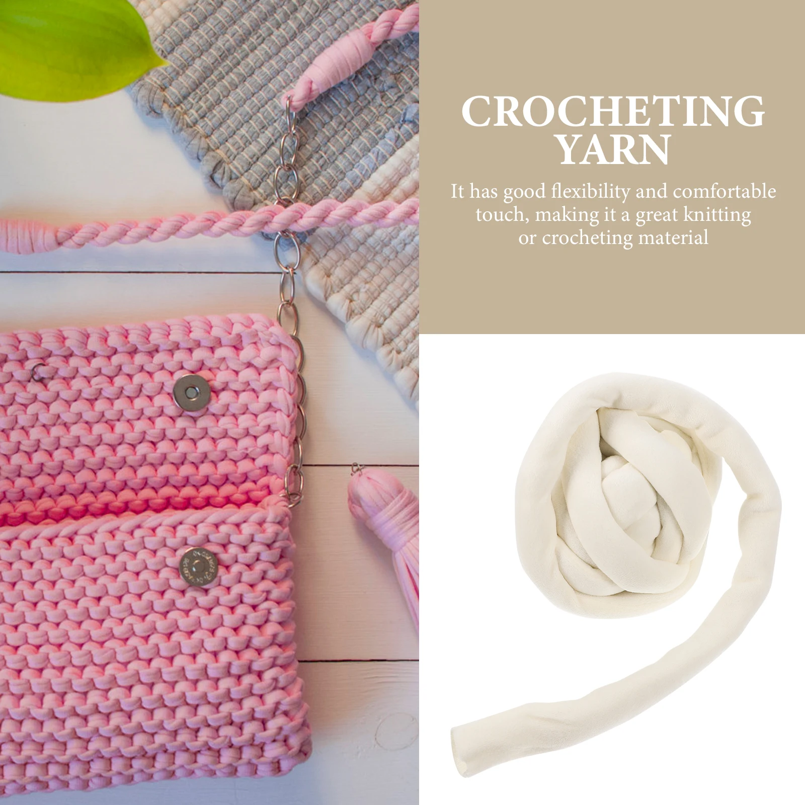 

Handmade Wool Blanket Yarn Thick Crochet Thread Tshirt for Crocheting Cloth Arm Knitting