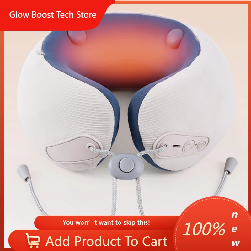 

Массажная подушка NYSmart с функциями подогрева и вибрационного разминания для комфортного и целенаправленного расслабления, снимает напряжение в шее