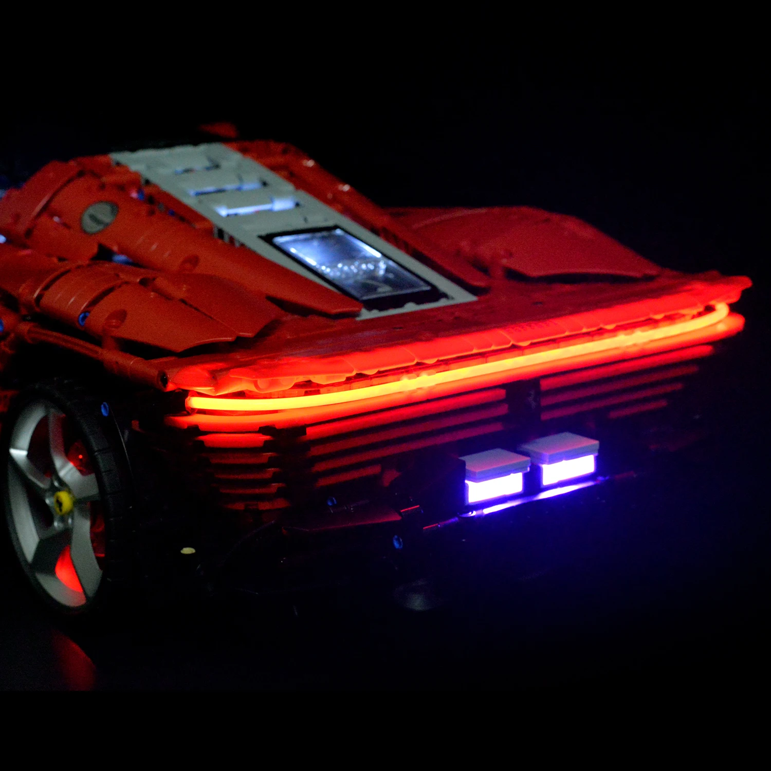 Power xgrepack motor remote control LED lighting upgrade modification suitable for Lego 42143 Ferrari Daytona SP3