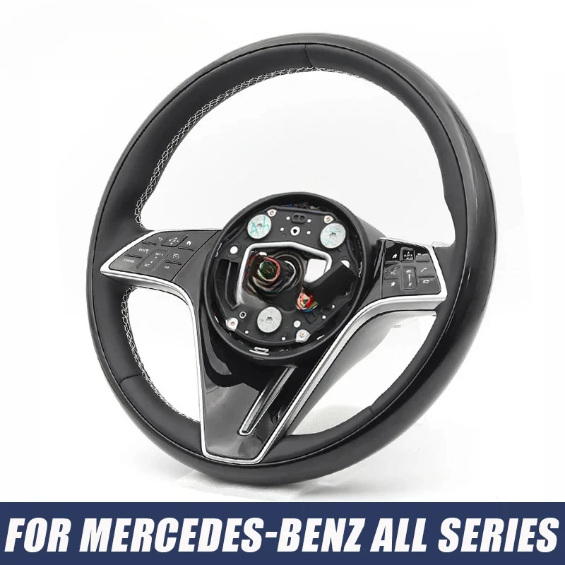 

Кожаный руль Nappa для Mercedes-Benz Maybach W205 W212 W213 W218 W177 W176 CLA GLC GLA. Аксессуары для автомобилей.