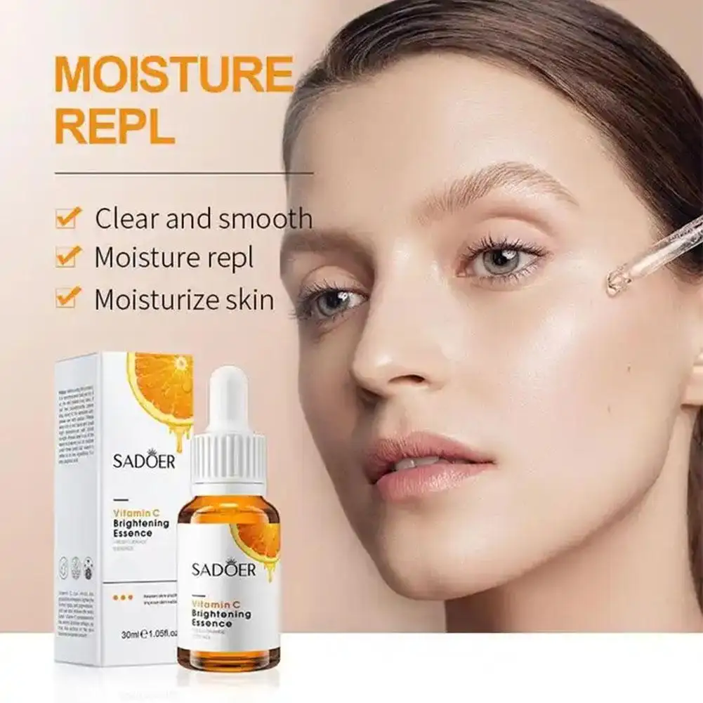 30mlVitamin C Essence Moisturizing Repair Anti-aging Spots Skin Essence Lighten Hyaluronic Care Skin Face Brighten Products R7A5