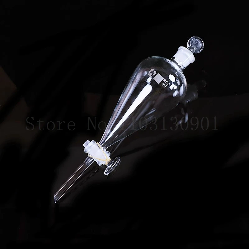 60ml-1000ml Lab Glass Pear-Shaped Separatory Funnel Used to Eurify Essential Oil Chemical Experiment