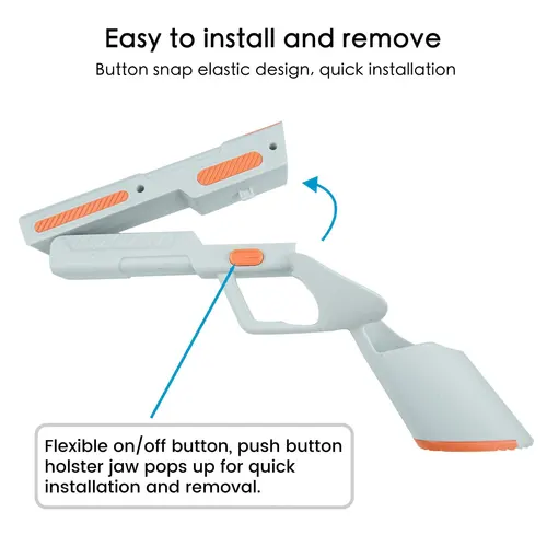 Imagen 2 del producto Stock de pistola VR para Meta Quest 3/3S, controlador de experiencia de juego mejorado, empuñaduras, mango de extensión, accesorios de adaptación