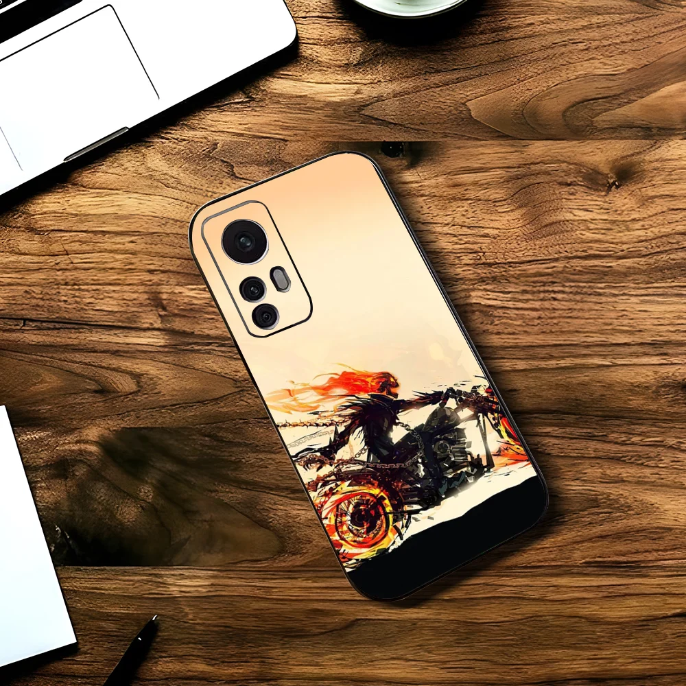 G-Ghost Rider Phone Case For Xiaomi 11 Redmi Note 11 5G 8T 9A 9 10T Note8Pro Note9 12SUltra Black Case