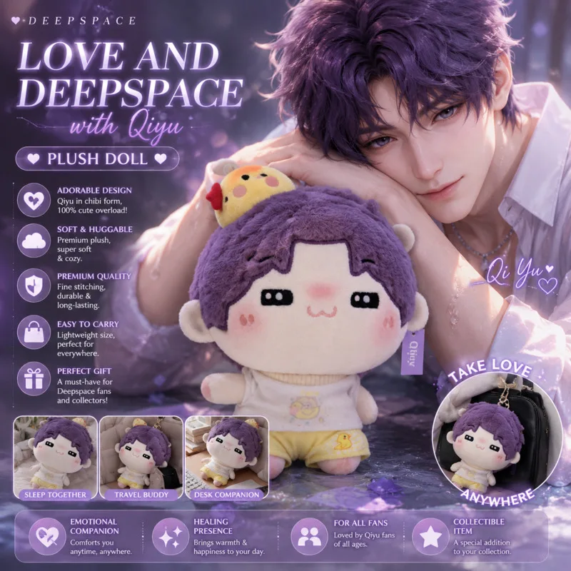 15cm Love And Deepspace Rafayel Home Decor Items Cotton Stuffed Chibi Pendant Cute Soft, Keychain Anime Figure Birthday Gift New