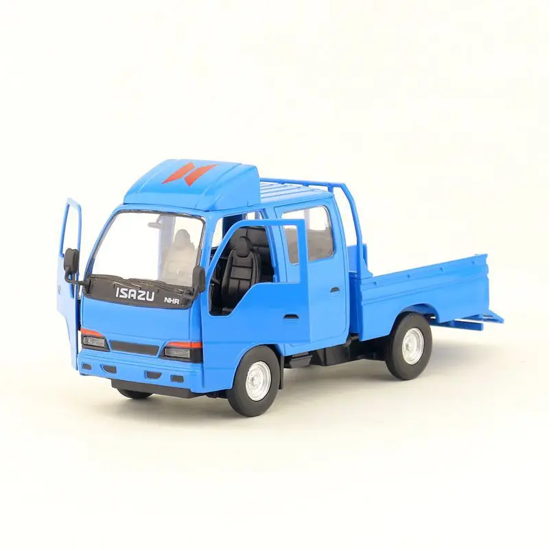 Modèle de camion de fret rétractable en alliage 1: 32, jouets de camion de transport, simulation sonore et lumineuse, vente en gros