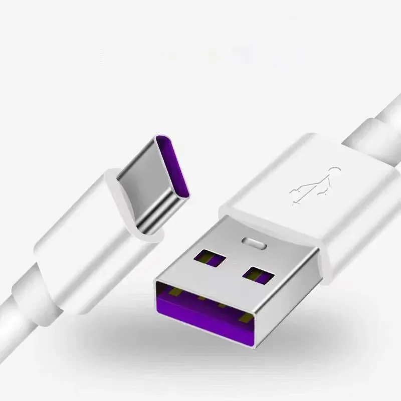 Kabel USB Typ C do szybkiego ładowania 5A, 0,3 metra, kabel do transmisji danych USB do HUAWEI Honor Redmi K40 K30 Note12 Xiaomi, kabel do szybkiego ładowania