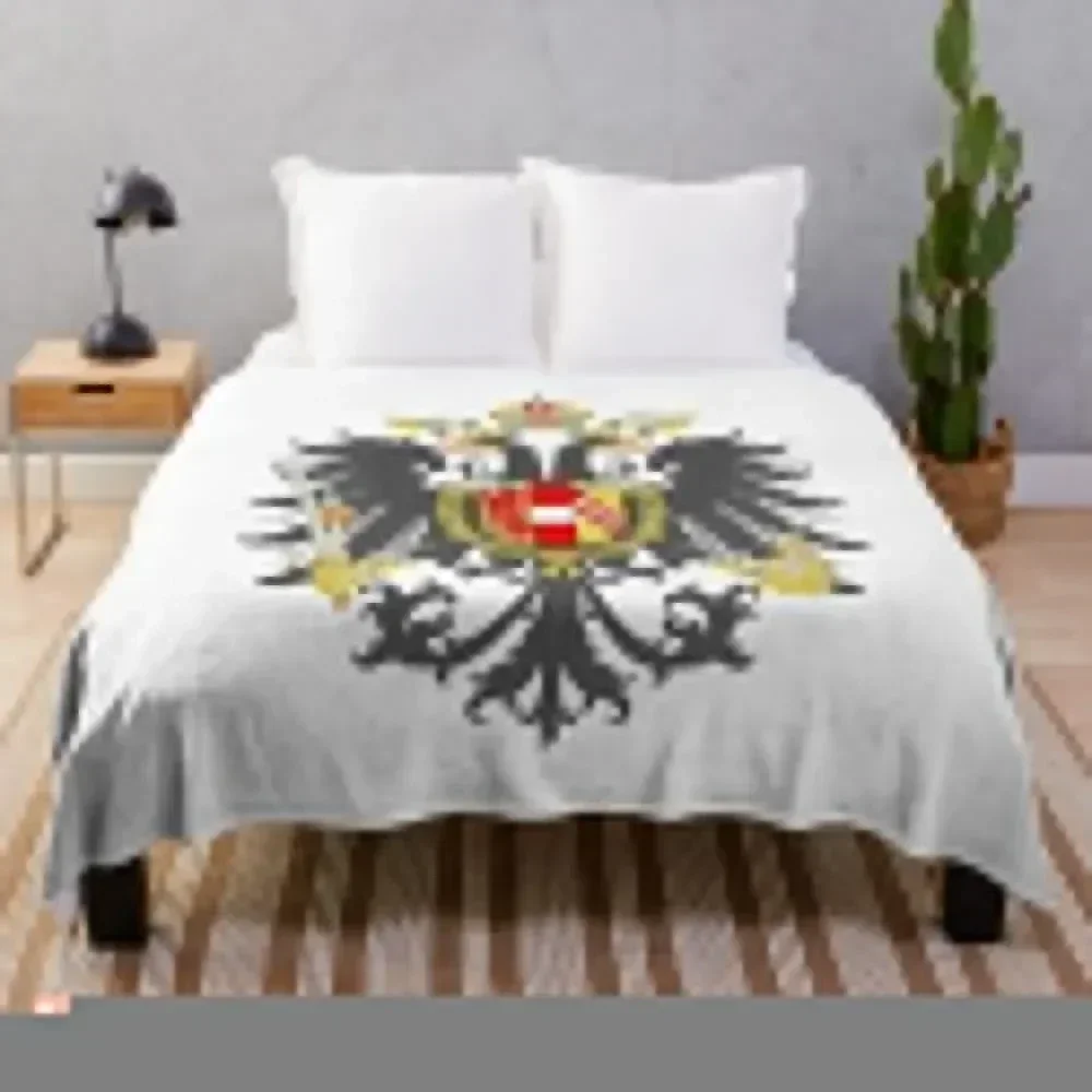 

Kaiserliches Wappen des sterreichischen Reiches, historisch Wappen Throw Blanket Faux Fur Soft Warm Blanket for Bed