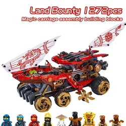 Ninja Movie Series Land Bounty CAR Building Blocks Bricks Model Education Kids Christmas Birthday Gift Toy Compatible 70677