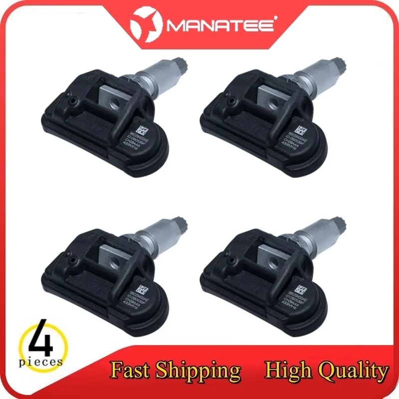 4pcs Tire Pressure Sensors 56029400AE 433MHz For Dodge Challenger 2008-2016 Charger 2009-2016 Viper 2015-2016 Chrysler 300 2010