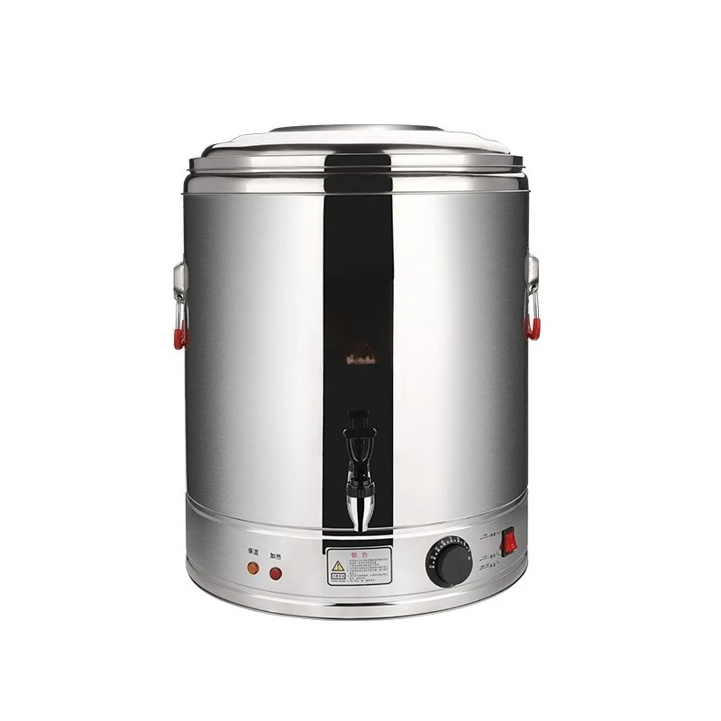 Insulation integrated commercial stainless steel electric heating water bucket, large-capacity porridge scalding cooking bucket
