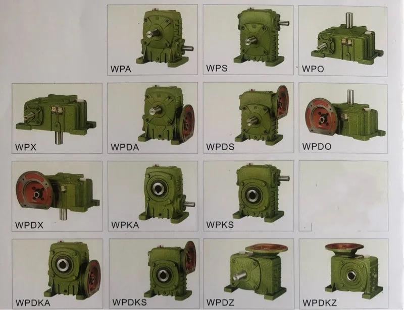 مخفض تروس الدودة من سلسلة WPA/WPS/WPO/WPX - عجلة دودة نحاسية كاملة (مقاسات 40-155 مم) #2