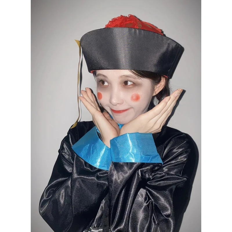 أزياء الهالوين التأثيرية زومبي تشينغ ديناس أونوش زي الرجال الصينية التقليدية أداء الرقص الزي ملابس المهرجان