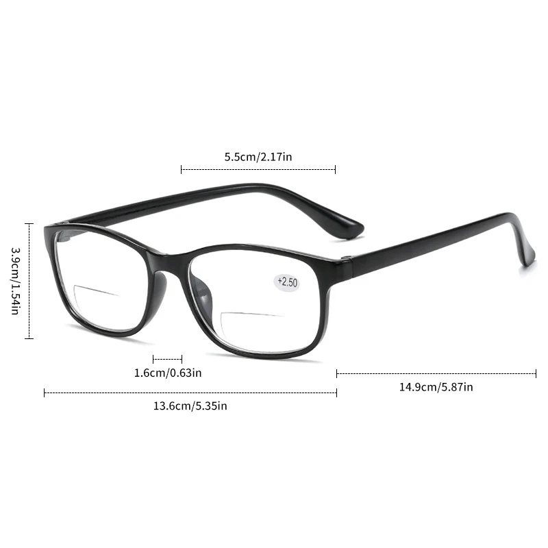 Bifocal Presbyopic Glasses Hyperopia Glasses for Men and Women Reading Glasses Women Anti Fatigue Reading Glasses