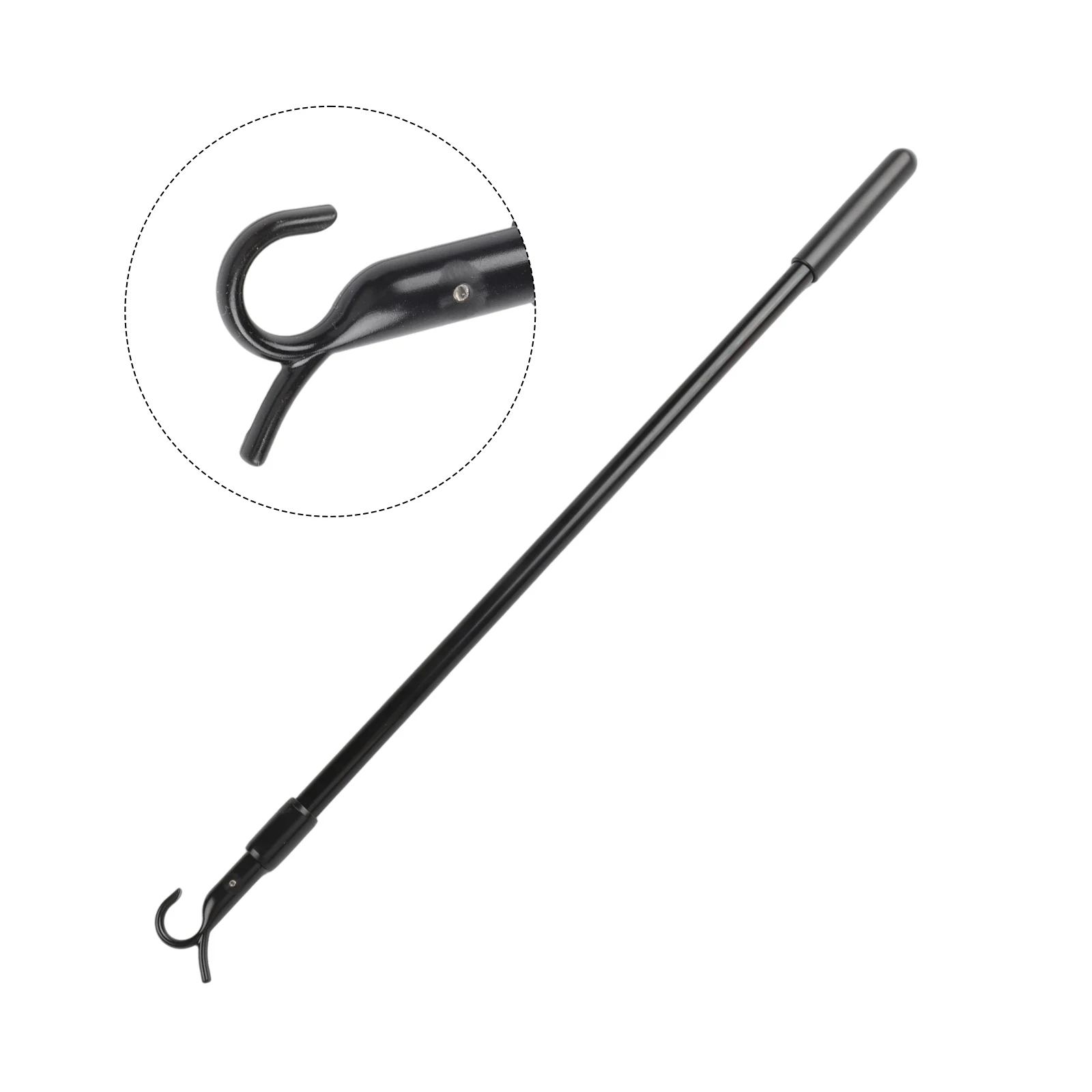 سقف لفتح النافذة مقبض تمديد قضيب مع السنانير سقف فتحة السنانير 30-60 سنتيمتر الستار قضيب دوار قضبان قابلة للسحب قابلة للتمديد