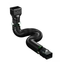 Retractable Rain Gutter Downspout Extensions Rainwater Drainage Adjustable Drain Downspout Extender with Screws 2