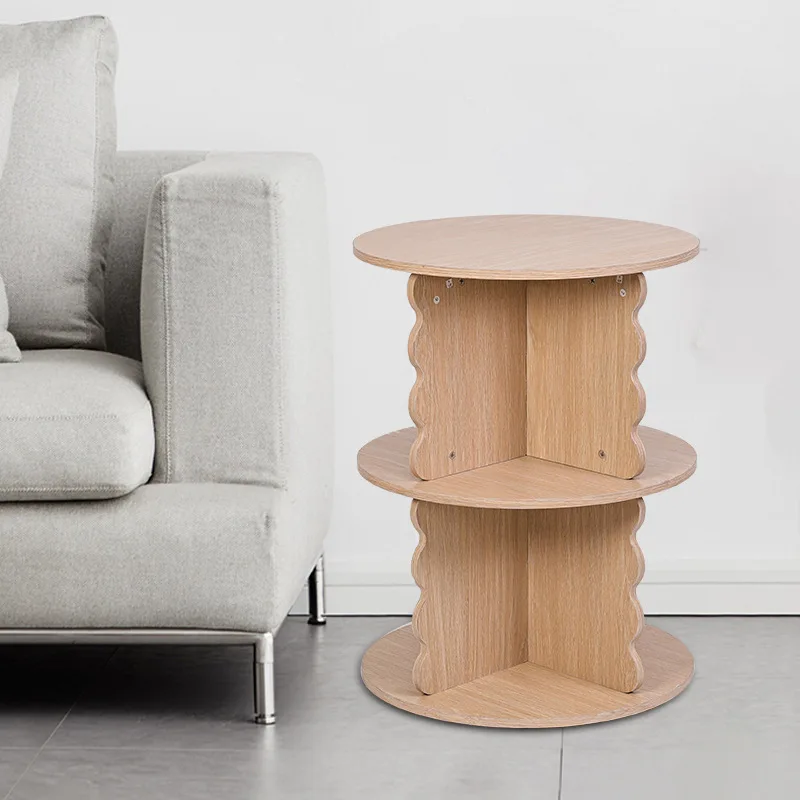 رف كتب جديد دوار 360 درجة، خزانة كتب منزلية بسيطة للطلاب، رف تخزين متعدد الطبقات لغرفة النوم #2