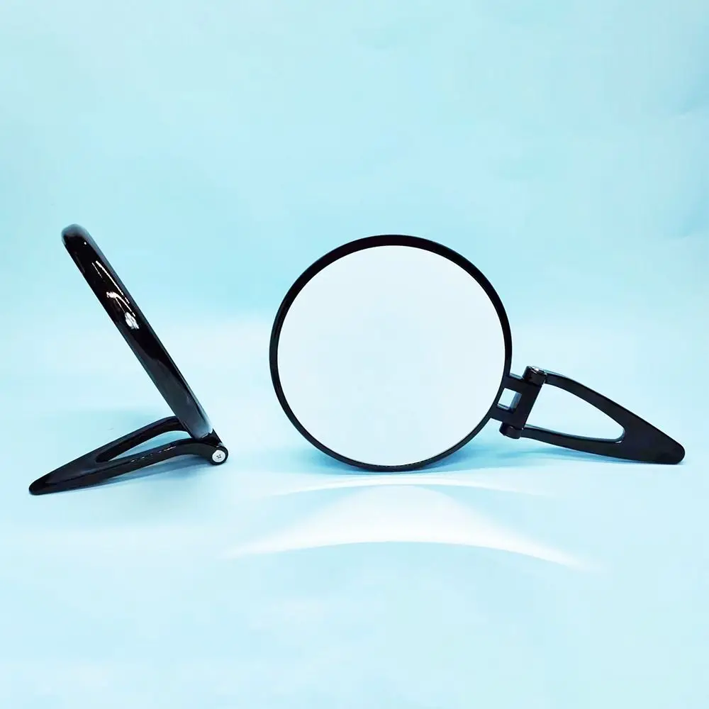 5/10X Magnifying Makeup Mirror Folding Double Sided Handheld Makeup Mirror with Pedestal Clearness Folding Vanity Mirror Travel