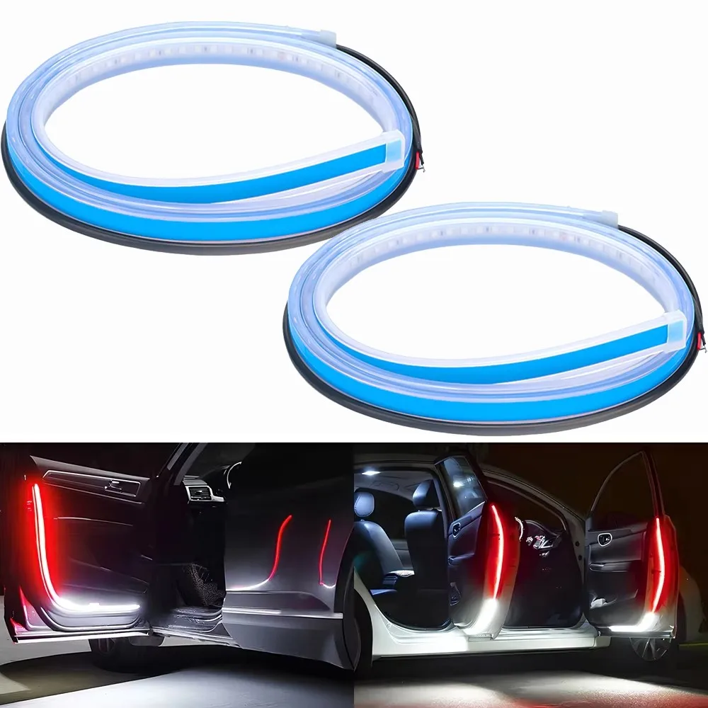 

1.2m LED Car Door Opening Warning Atmosphere Light Strip Anti-Collision Lamp Auto Decorative Lighting Car Welcome Light Strip