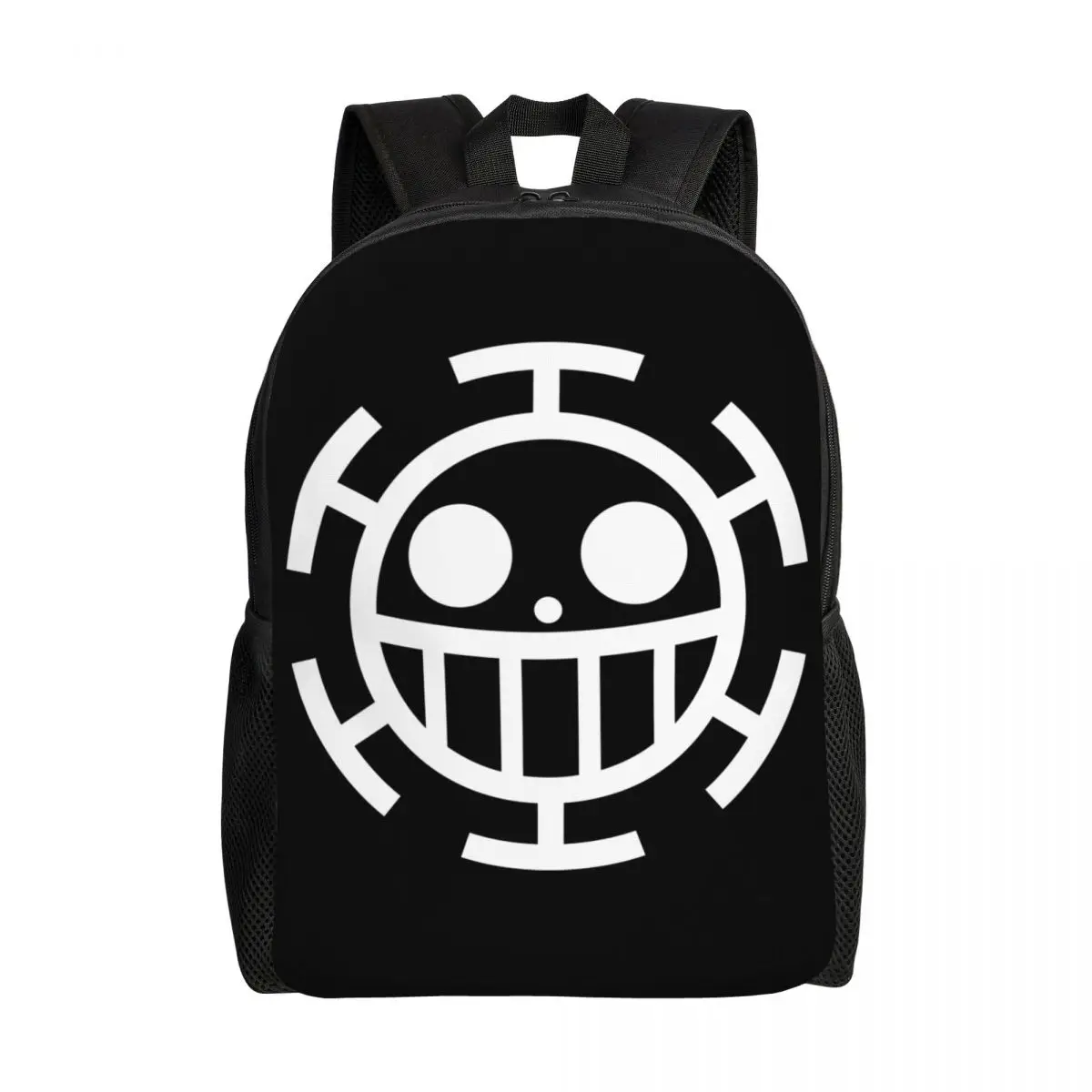 Customized One Piece Anime Manga Backpacks Trafalgar Law Heart Pirates College School Travel Bags  Bookbag Fits 15 Inch Laptop