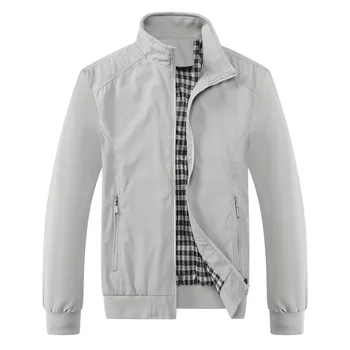 2025 Spring Autumn Casual Solid Fashion Slim Bomber Jacket Men Overcoat New Arrival Baseball Jackets Men's Jacket M-6XL 8XL Top 5