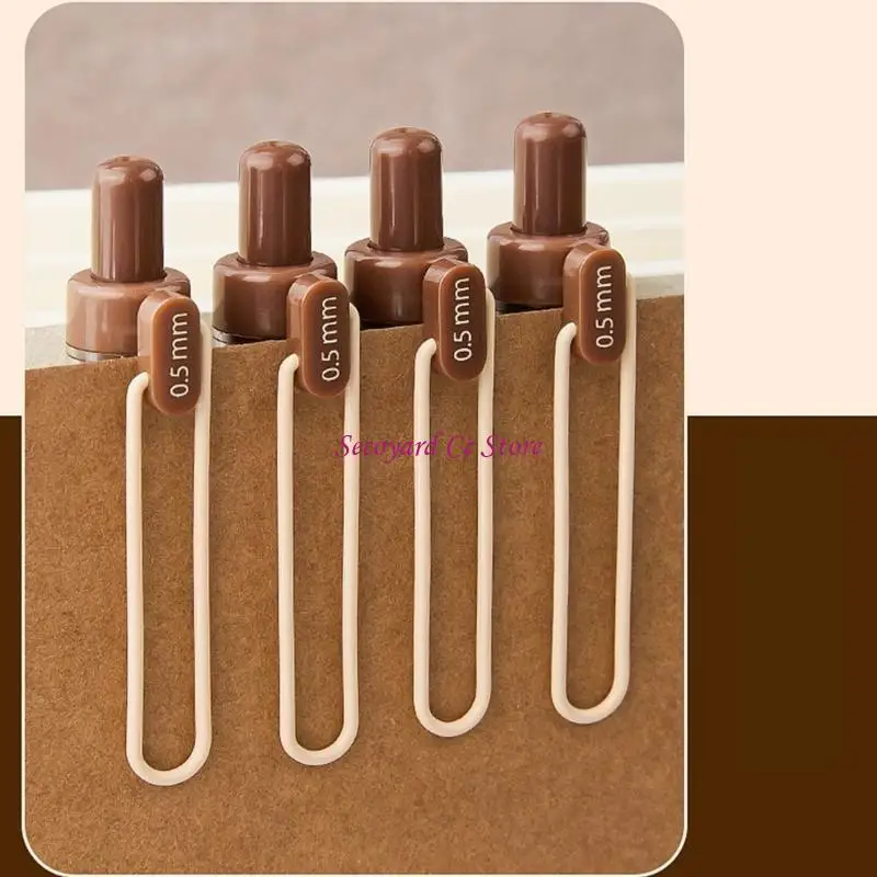 

N3UC 4Pieces Retractable Gel Pen Quick Drying Journaling Pen Writing Pen 0.5MM Tip Smooth to Write for Writing Journaling