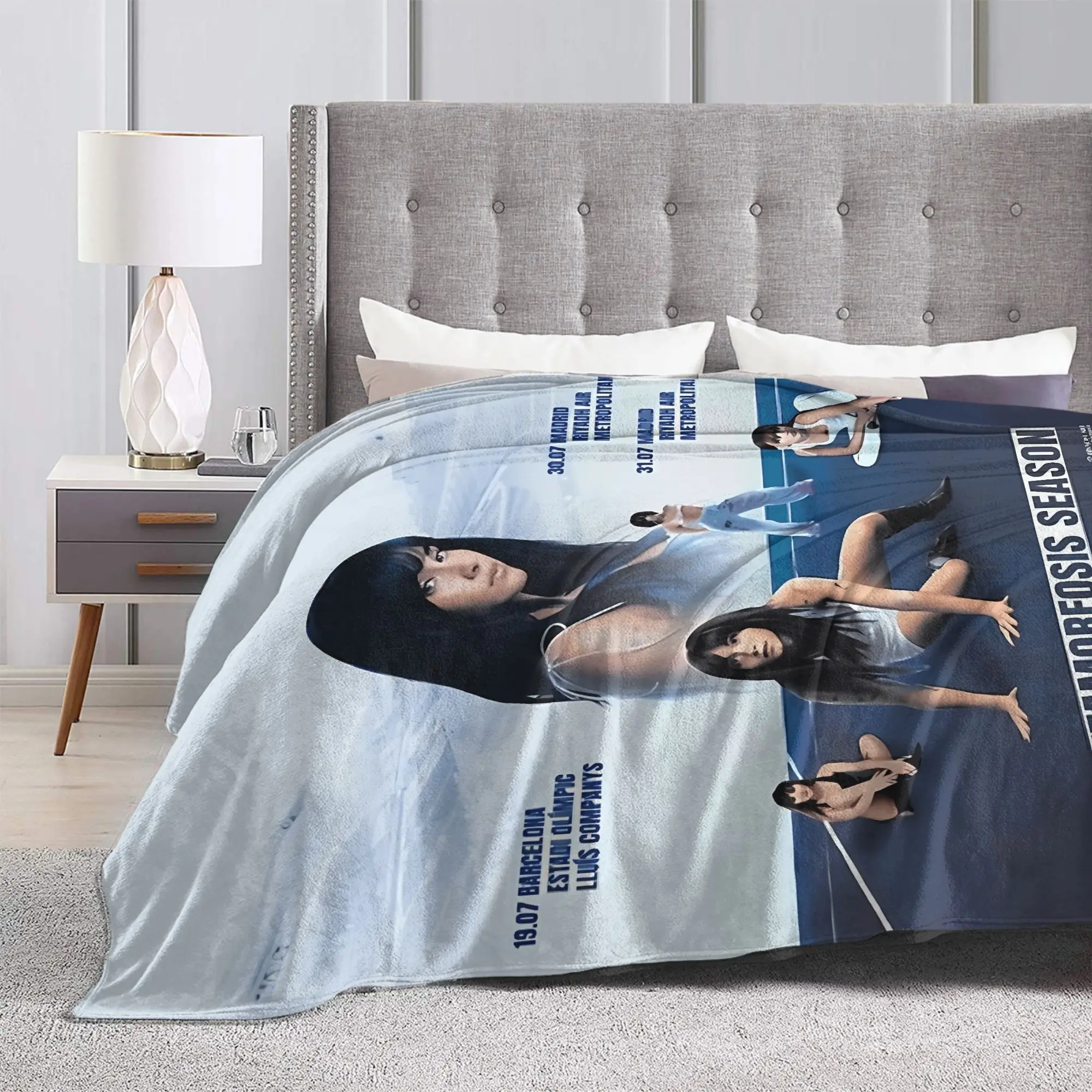 Aitanaed ألبوم الفانيلا بطانية الشتاء الدافئة رمي بطانية للطفل غرفة المعيشة طباعة المفرش أريكة غطاء سرير #3