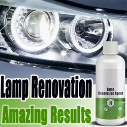 Lamp Renovation Agent Polishing Kit Repair Yellowed Oxidized Cracked Blurried Light Scratched Car Care NO.8