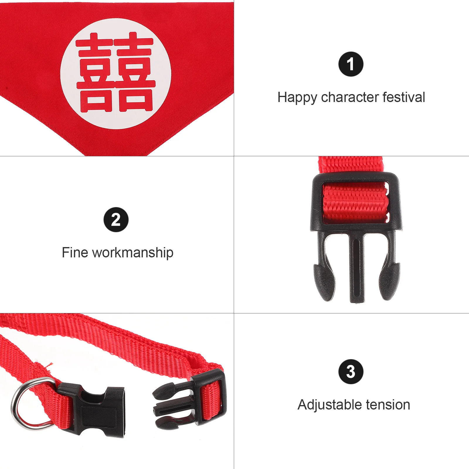 

Pet Wedding Bandana Triangle Dog Collar Adjustable Buckle Fashion Cat Bandana Decorative Photo Accessories Party Gift Charm