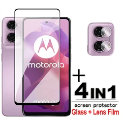 For Motorola Moto G24 4G Glass For Motorola Moto G84 G54 G34 G24 G14 G04 Tempered Glass 2.5D Full Cover Glue HD Screen Protector