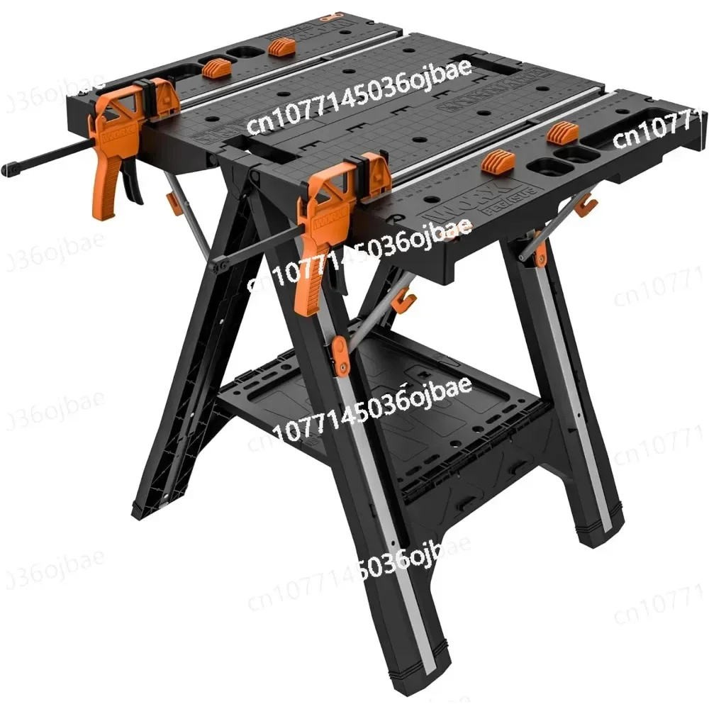 31 Inch Wide X 25 Inch Deep X 32 Inch Two in One Folding Worktable and Sawmill, A Portable Worktable That Is Easy To Set Up