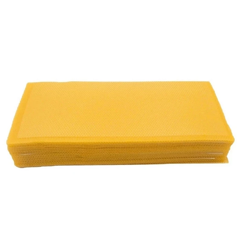 

90Pcs Honeycomb Foundation Bee Wax Foundation Sheets Paper Candlemaking Beeswax Flakes Beekeeping Tool