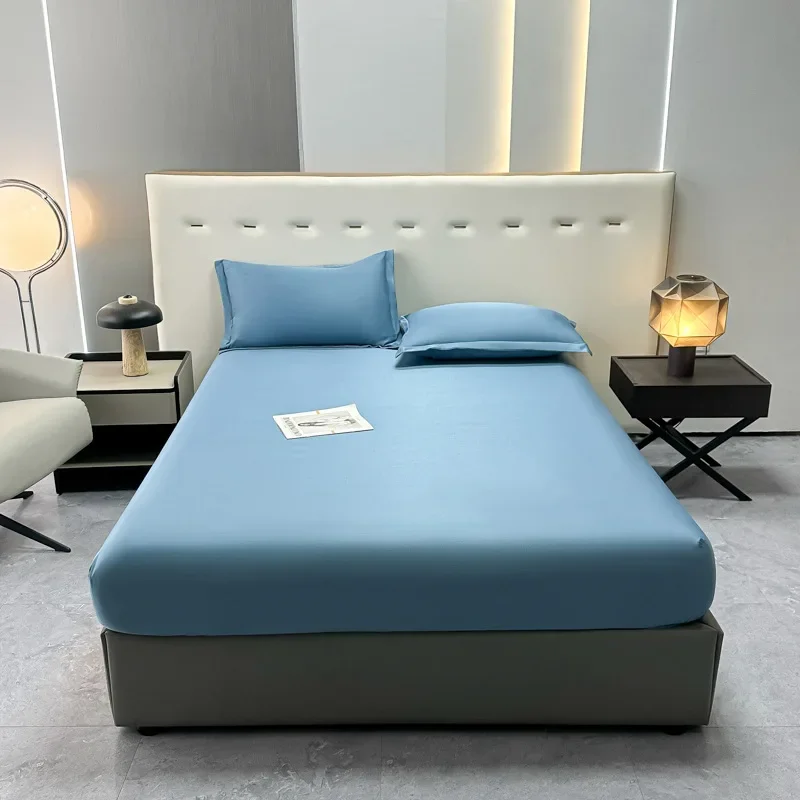 Washed ice silk letter hot diamond mattress mattress protective cover silk slippery  anti-ash and dustproof